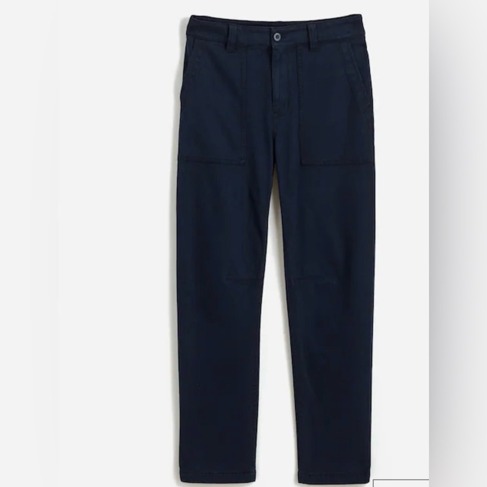 Darted Barrel-Leg Pants